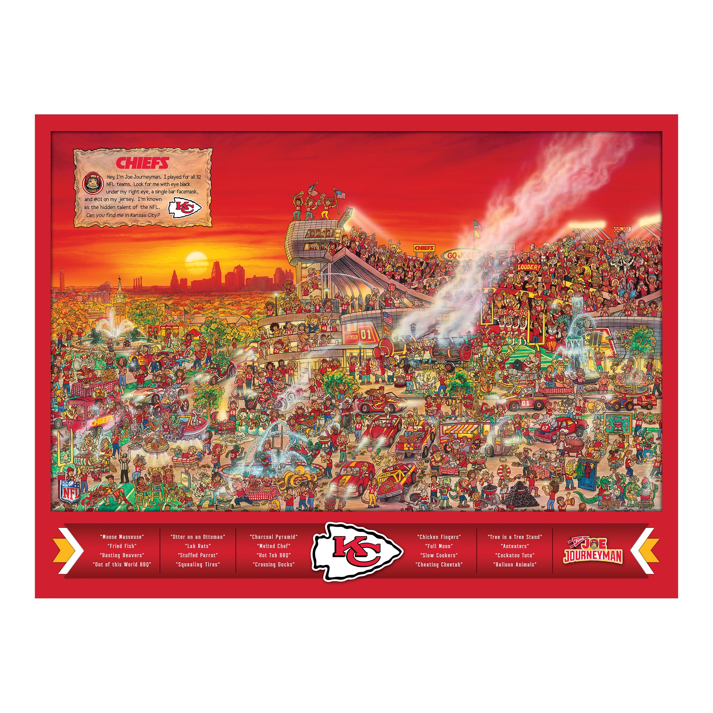 Foto 5 pulgar | Puzle Youthefan Nfl Joe Journeyman 45 X 60 Cm, 500 Piezas - Venta Internacional.