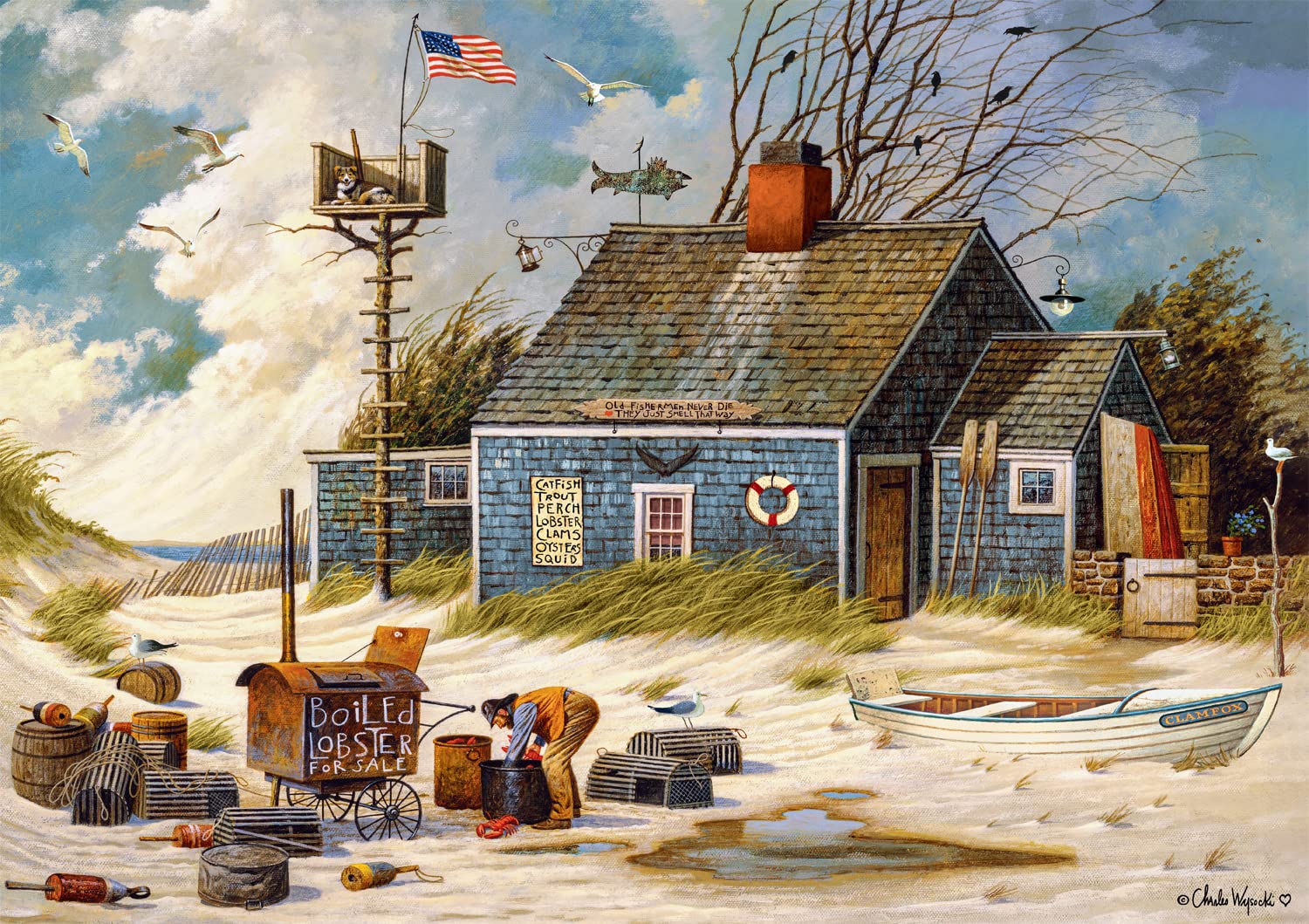 Foto 1 | Rompecabezas Buffalo Games Charles Wysocki De 300 Piezas - Venta Internacional.