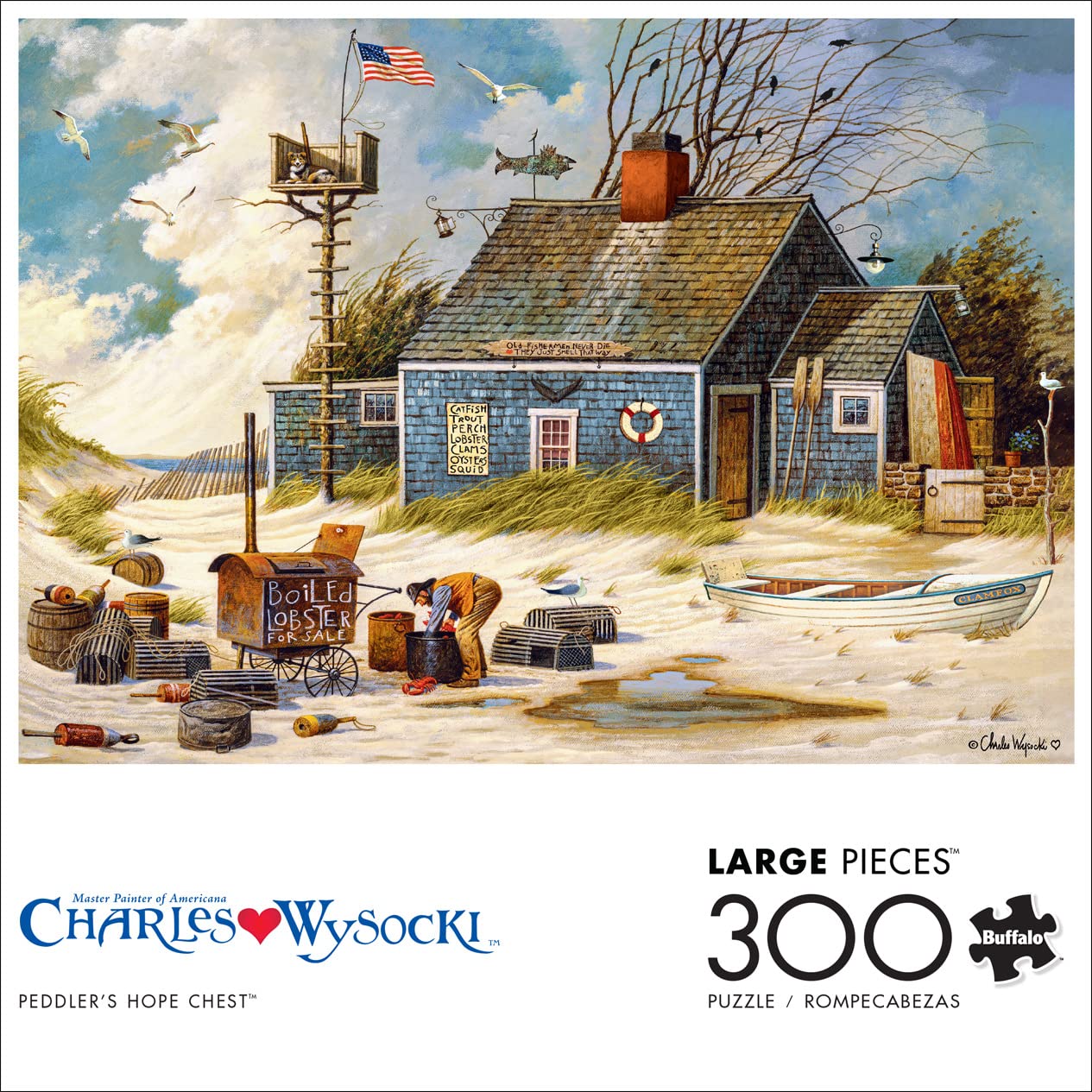 Foto 2 | Rompecabezas Buffalo Games Charles Wysocki De 300 Piezas - Venta Internacional.