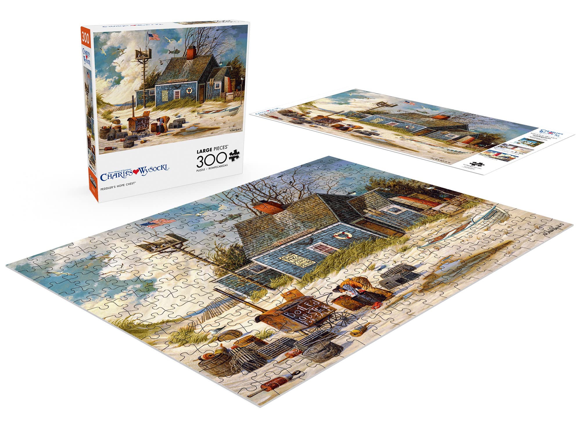 Foto 5 pulgar | Rompecabezas Buffalo Games Charles Wysocki De 300 Piezas - Venta Internacional.
