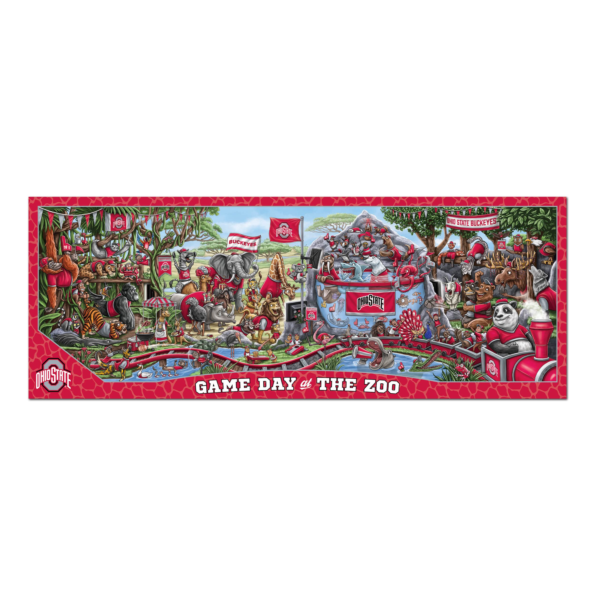 Foto 4 pulgar | Puzzle Youthefan: Día Del Juego De Los Ohio State Buckeyes De La Ncaa En The Zoo - Venta Internacional.