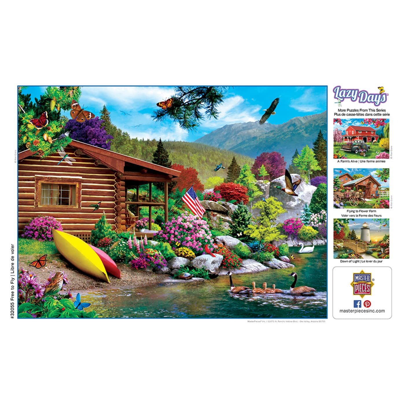 Foto 8 pulgar | Rompecabezas Masterpieces Free To Fly 750 Piezas - Venta Internacional.