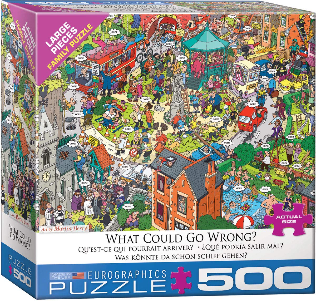 Foto 1 | Puzzle Eurographics: ¿qué Podría Salir Mal? 500 Piezas - Venta Internacional.