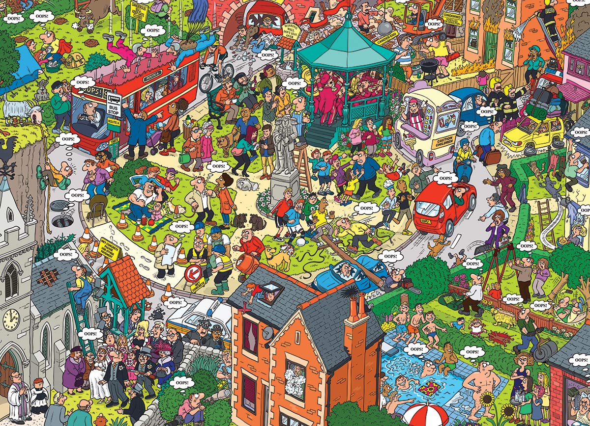 Foto 2 | Puzzle Eurographics: ¿qué Podría Salir Mal? 500 Piezas - Venta Internacional.