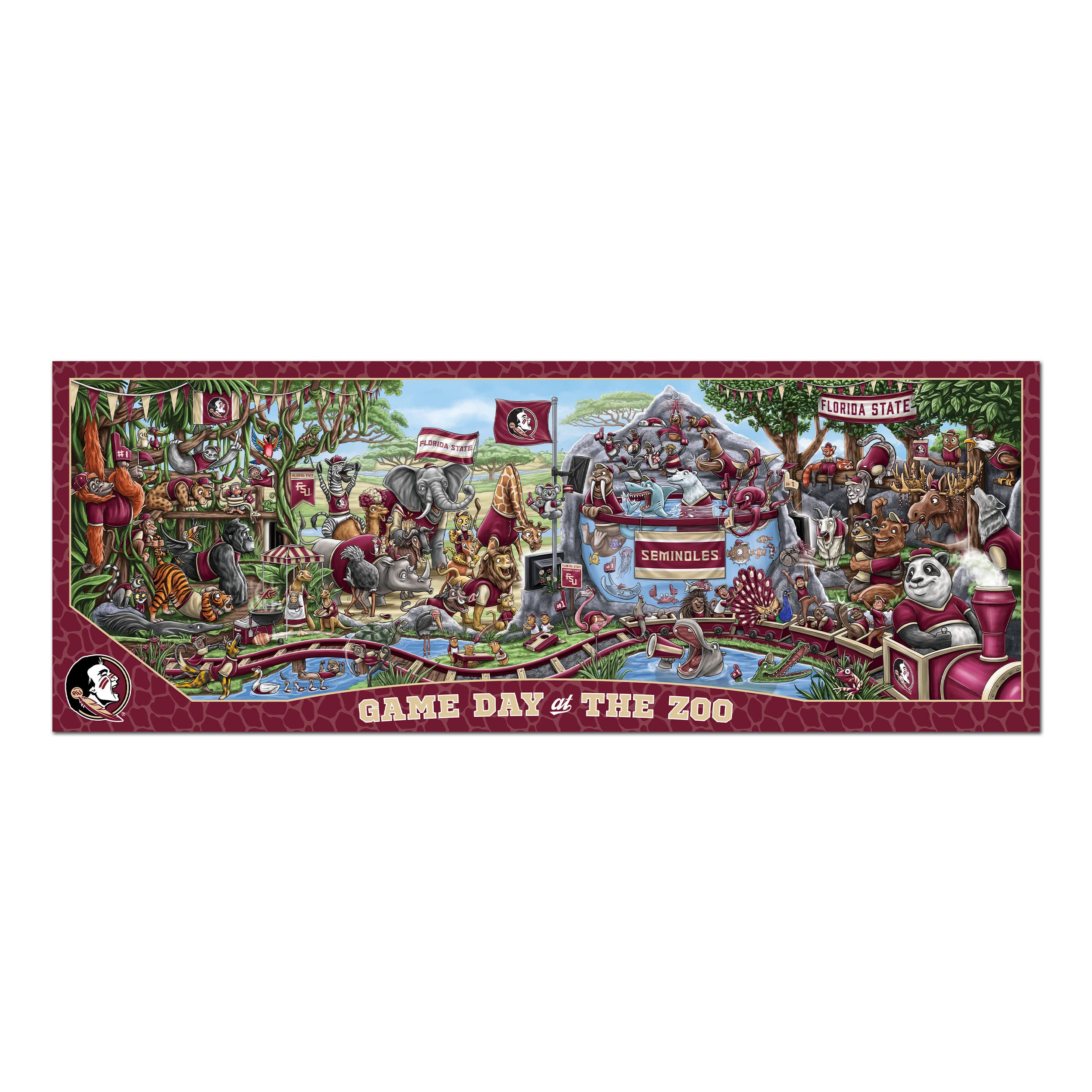 Foto 4 pulgar | Puzzle Youthefan Ncaa Florida State Seminoles Game Day, 500 Unidades - Venta Internacional.