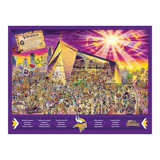 Foto 4 | Puzzle Youthefan Nfl Minnesota Vikings Joe Journeyman, 500 Unidades - Venta Internacional.
