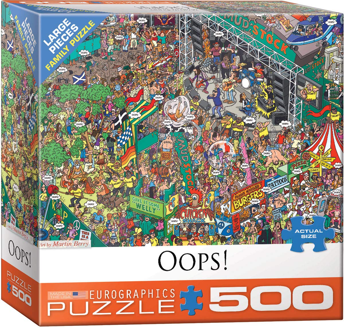 Puzzle Eurographics ¡ups! Familia: 500 Piezas - Venta Internacional.
