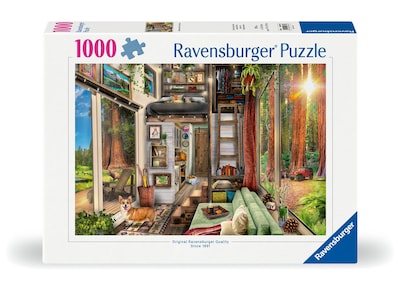 Foto 2 | Rompecabezas Ravensburger Redwood Forest Tiny House 1000 Piezas - Venta Internacional.
