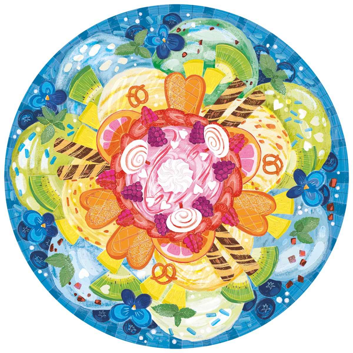Rompecabezas Ravensburger Circle Of Colors Ice Cream, 500 Unidades - Venta Internacional.