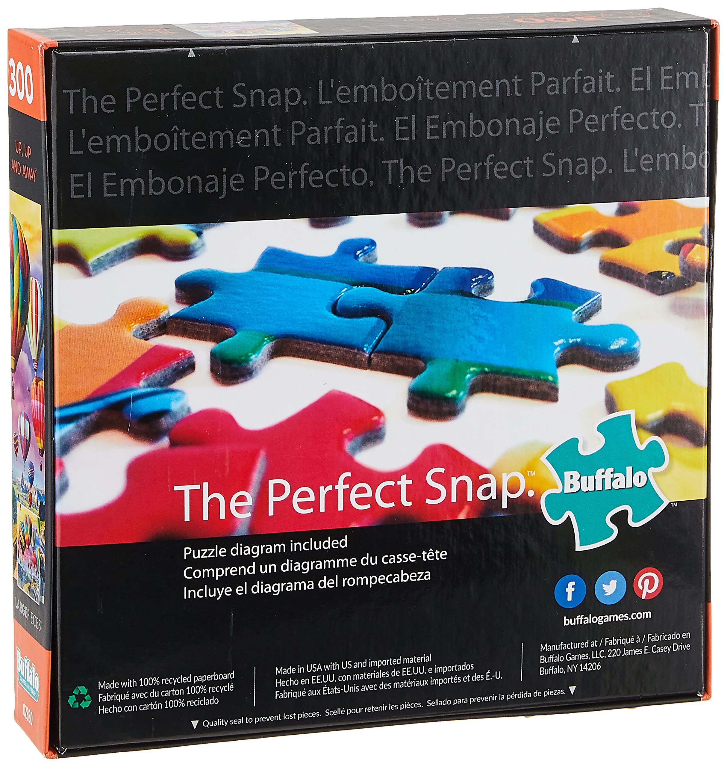 Foto 3 pulgar | Rompecabezas Buffalo Games Up, Up And Away De 300 Piezas - Venta Internacional.