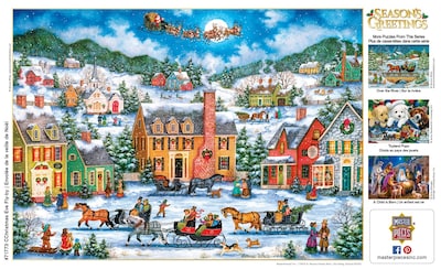Foto 7 | Rompecabezas Masterpieces Christmas Eve Fly De 1000 Piezas - Venta Internacional.