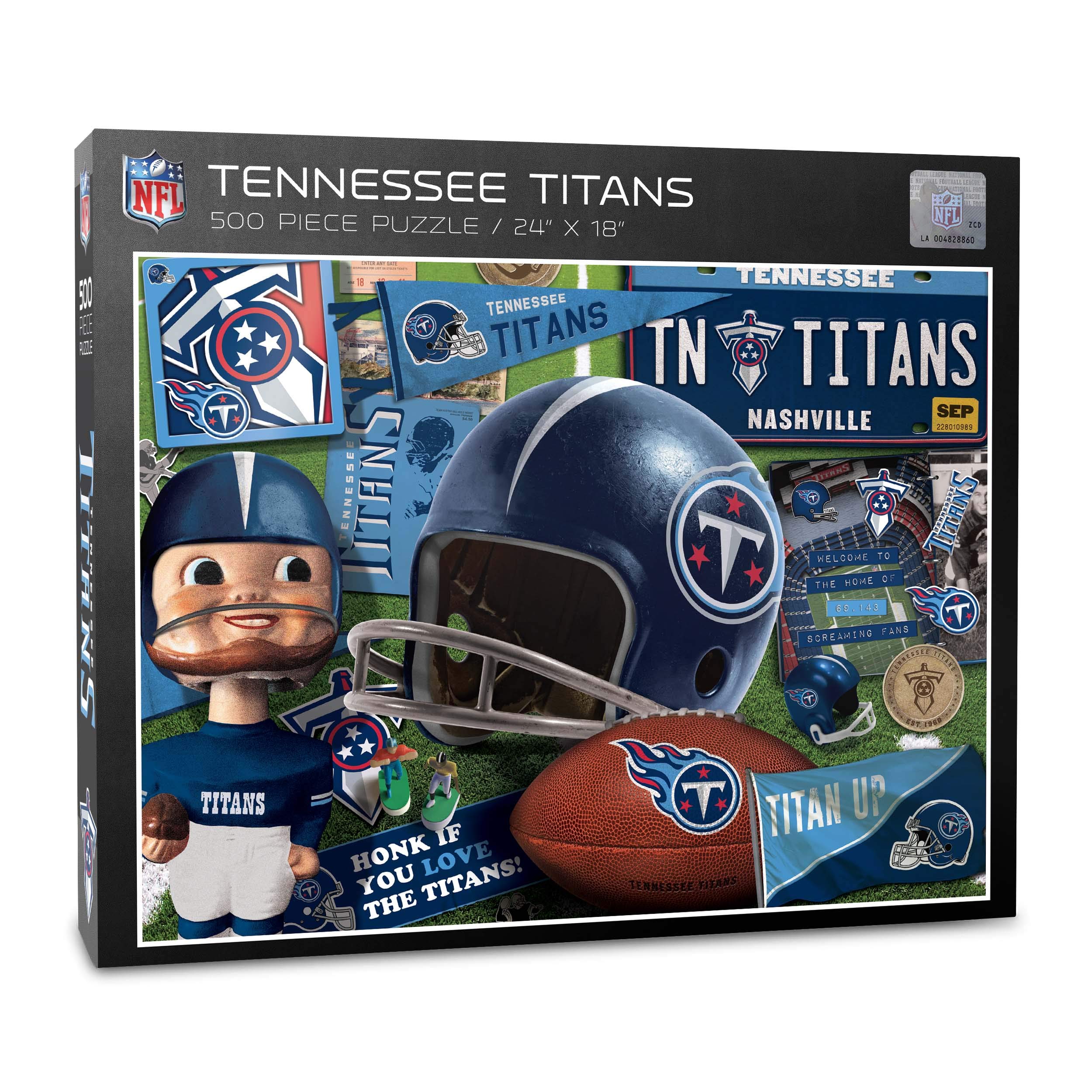 Foto 2 pulgar | Puzzle Youthefan Nfl Tennessee Titans Retro De 500 Piezas - Venta Internacional.