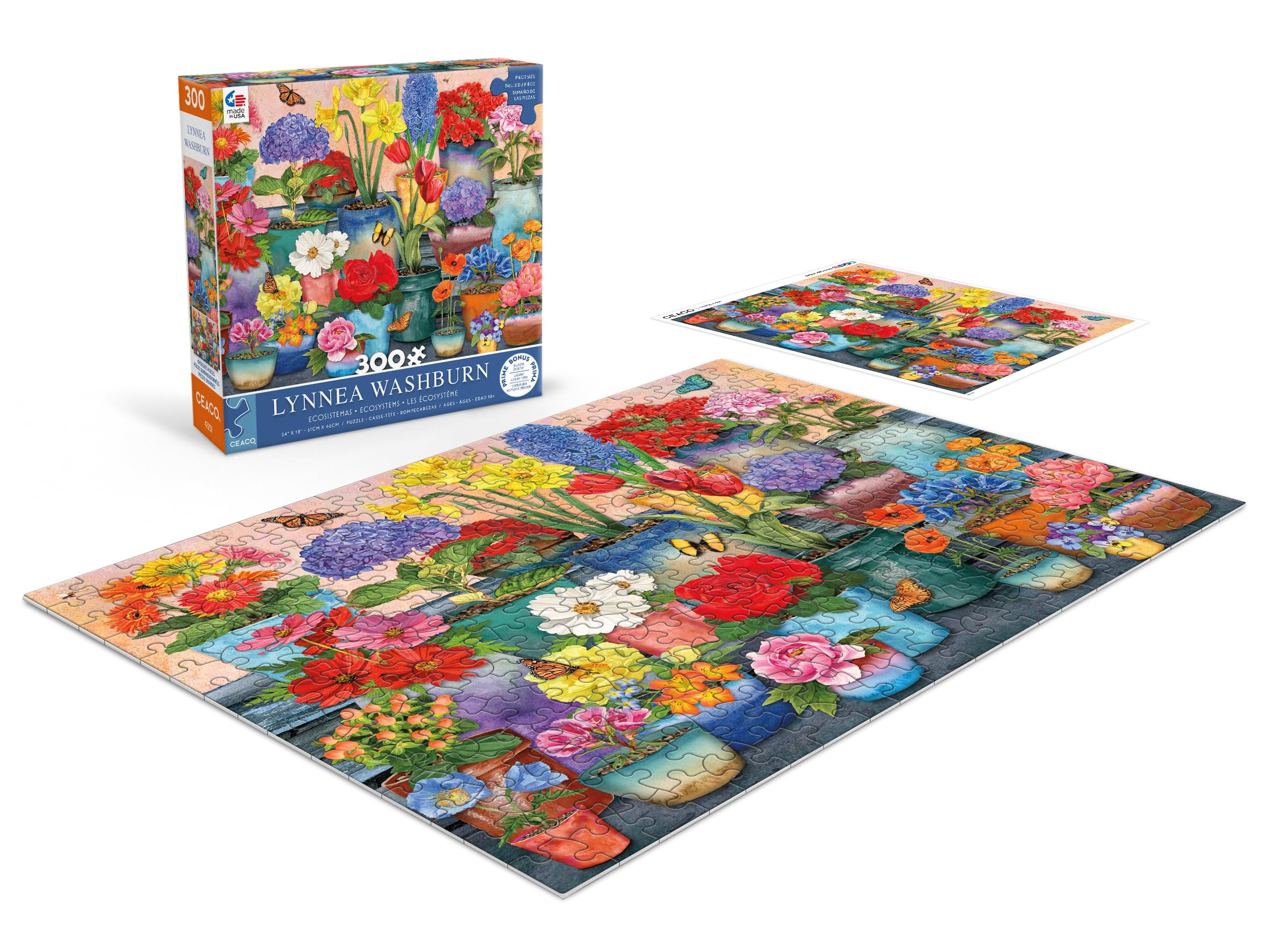 Foto 5 pulgar | Rompecabezas Ceaco Ecosystems Pretty Petals, 300 Piezas - Venta Internacional.