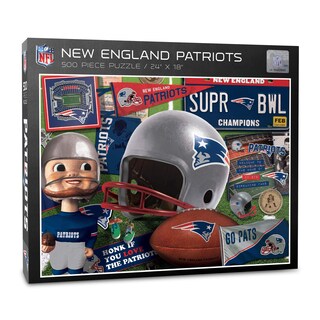Foto 1 | Puzzle Youthefan Nfl New England Patriots Retro De 500 Piezas - Venta Internacional.
