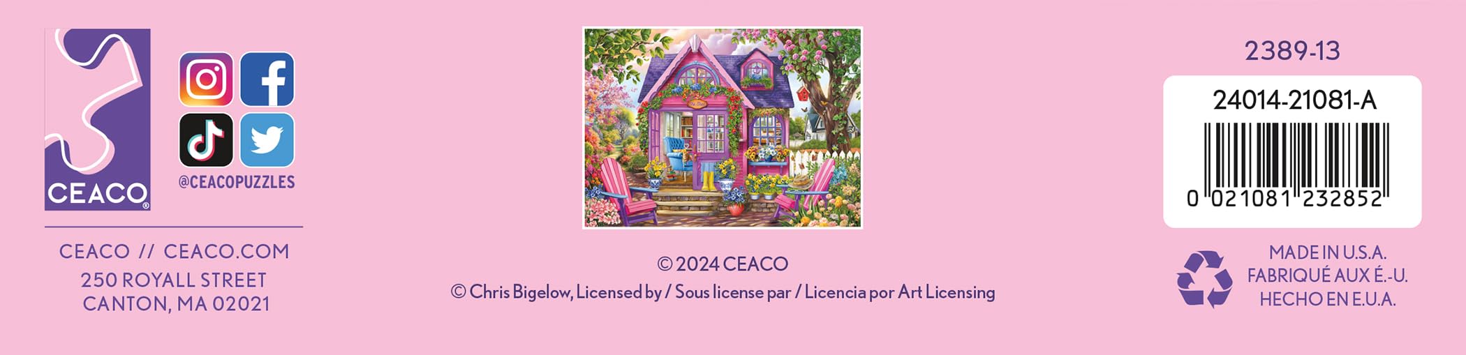 Foto 6 | Rompecabezas Ceaco Chris Bigelow She Shed 500 Piezas - Venta Internacional.
