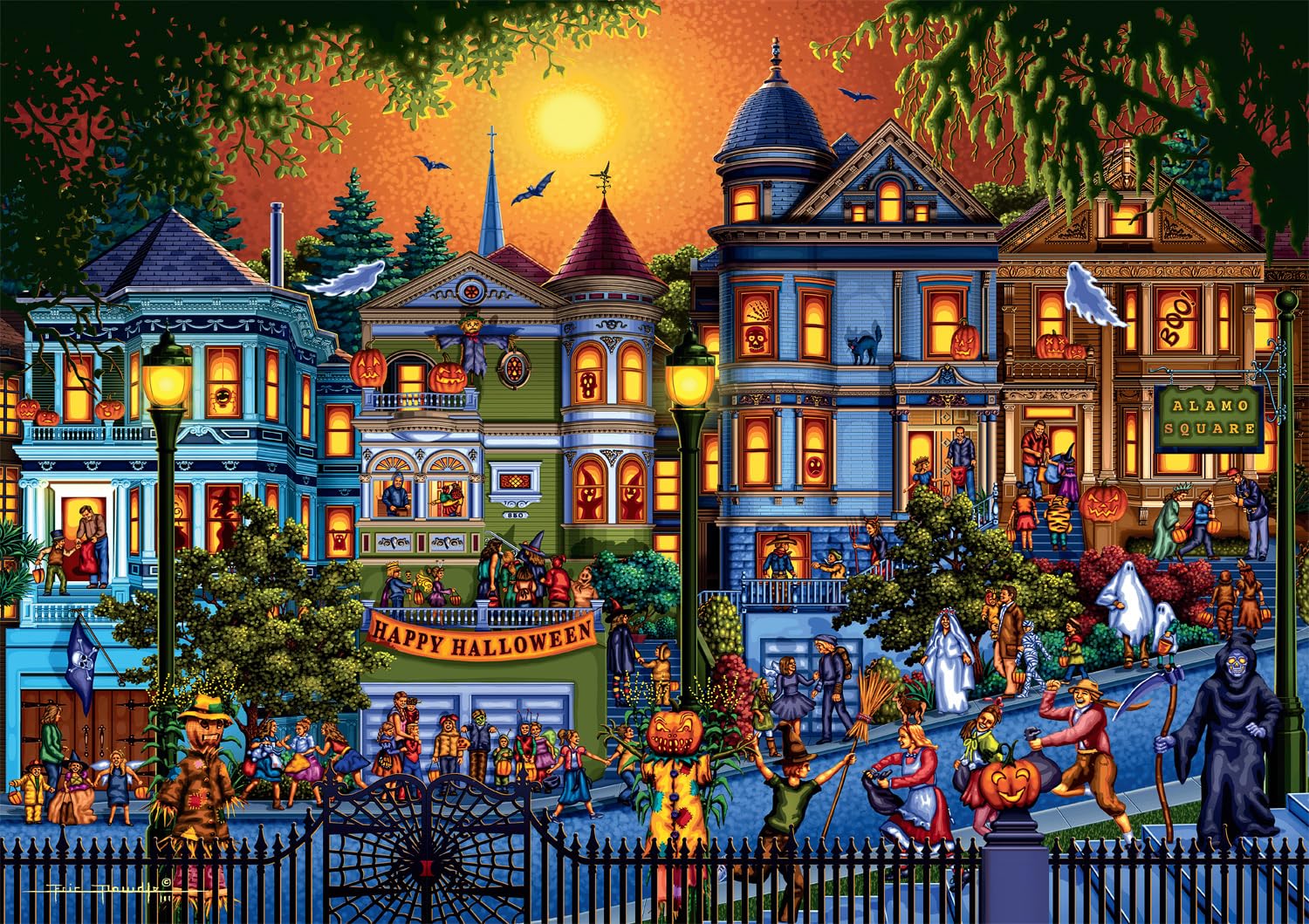 Foto 1 | Rompecabezas Buffalo Games Dowdle Trick Or Treat De 300 Piezas - Venta Internacional.