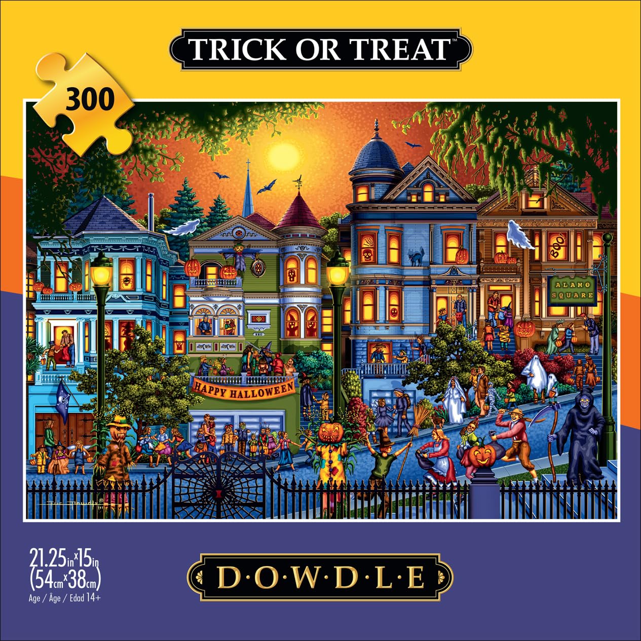 Foto 3 pulgar | Rompecabezas Buffalo Games Dowdle Trick Or Treat De 300 Piezas - Venta Internacional.