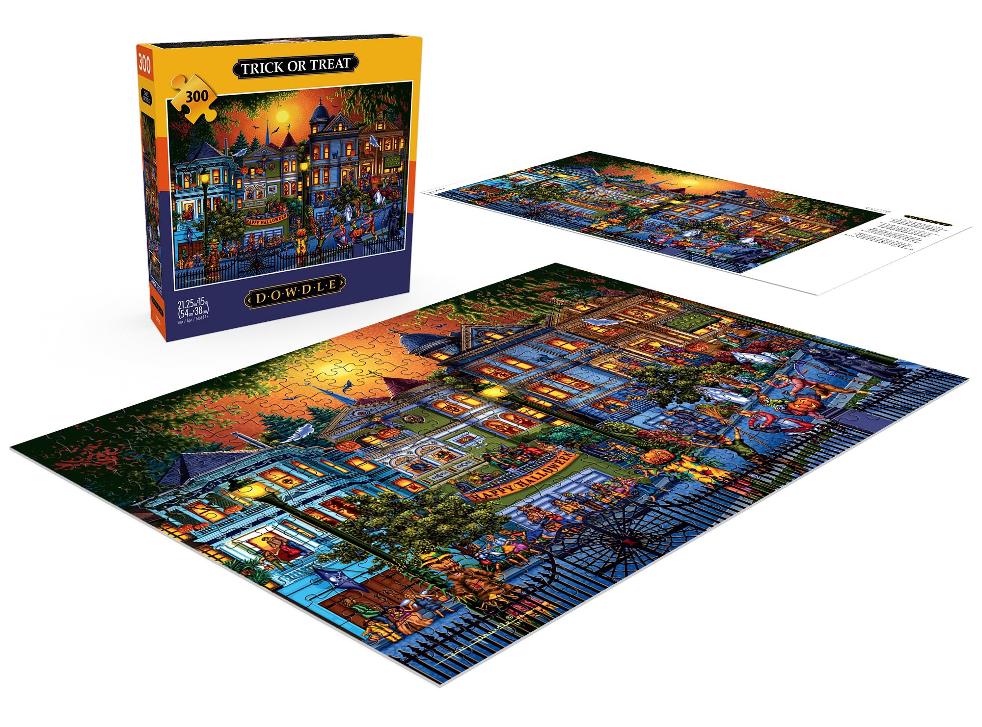 Foto 4 | Rompecabezas Buffalo Games Dowdle Trick Or Treat De 300 Piezas - Venta Internacional.