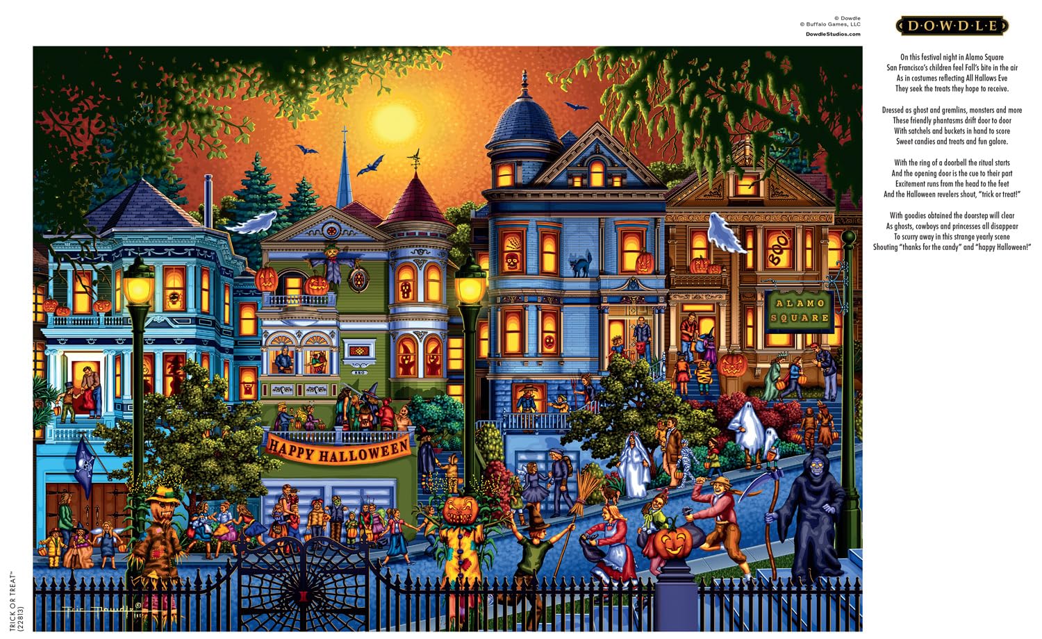 Foto 5 | Rompecabezas Buffalo Games Dowdle Trick Or Treat De 300 Piezas - Venta Internacional.