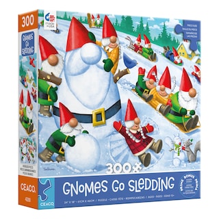 Foto 3 | Rompecabezas Ceaco Gnomes Gnomes Go Sledding 300 Piezas - Venta Internacional.