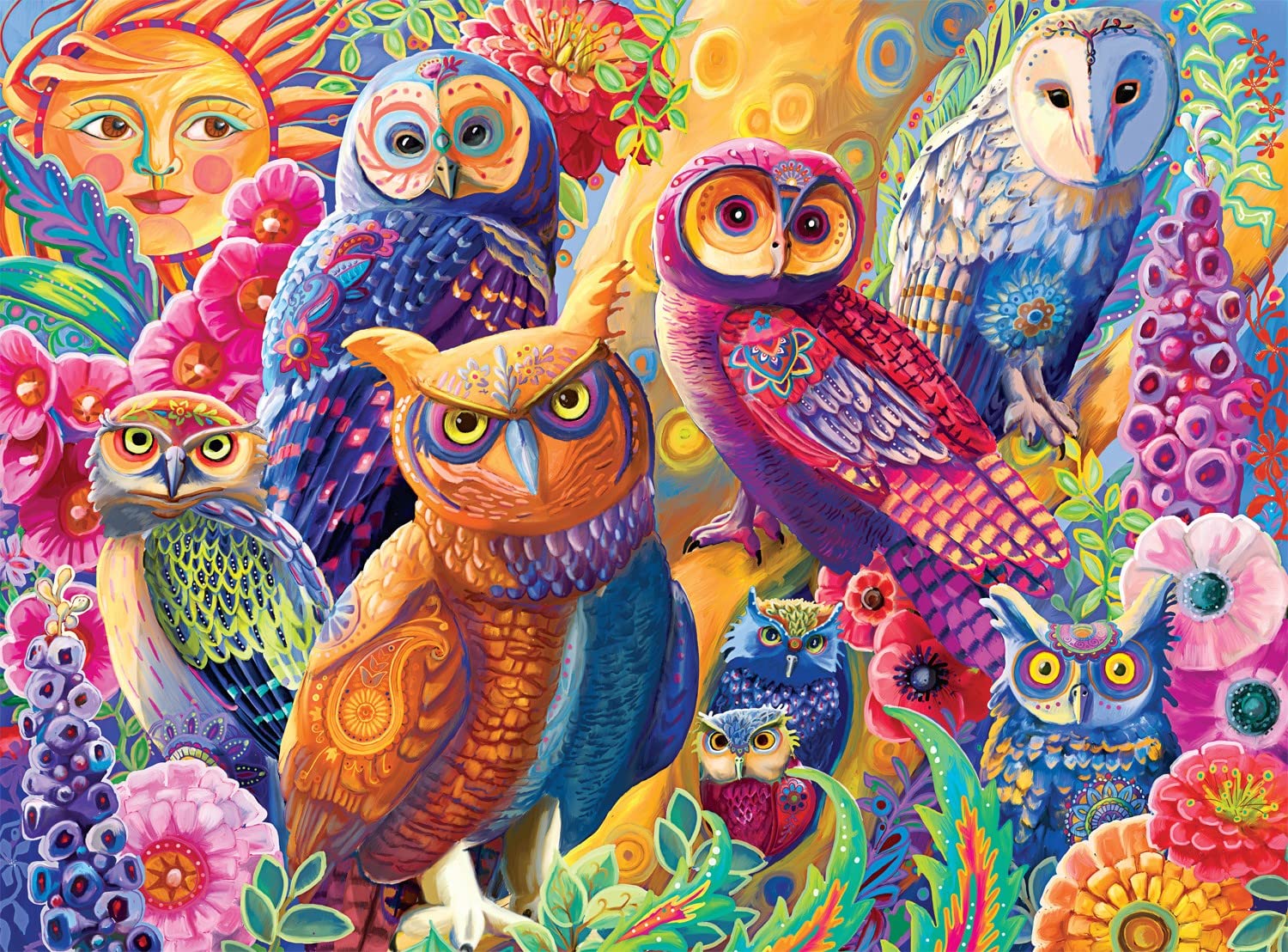 Rompecabezas Buffalo Games Laura Audi Owl Autonomy 1000 Piezas - Venta Internacional.