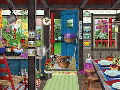 Foto 2 | Rompecabezas Ceaco Tracy Flickinger Country Kitchen 300 Piezas - Venta Internacional.