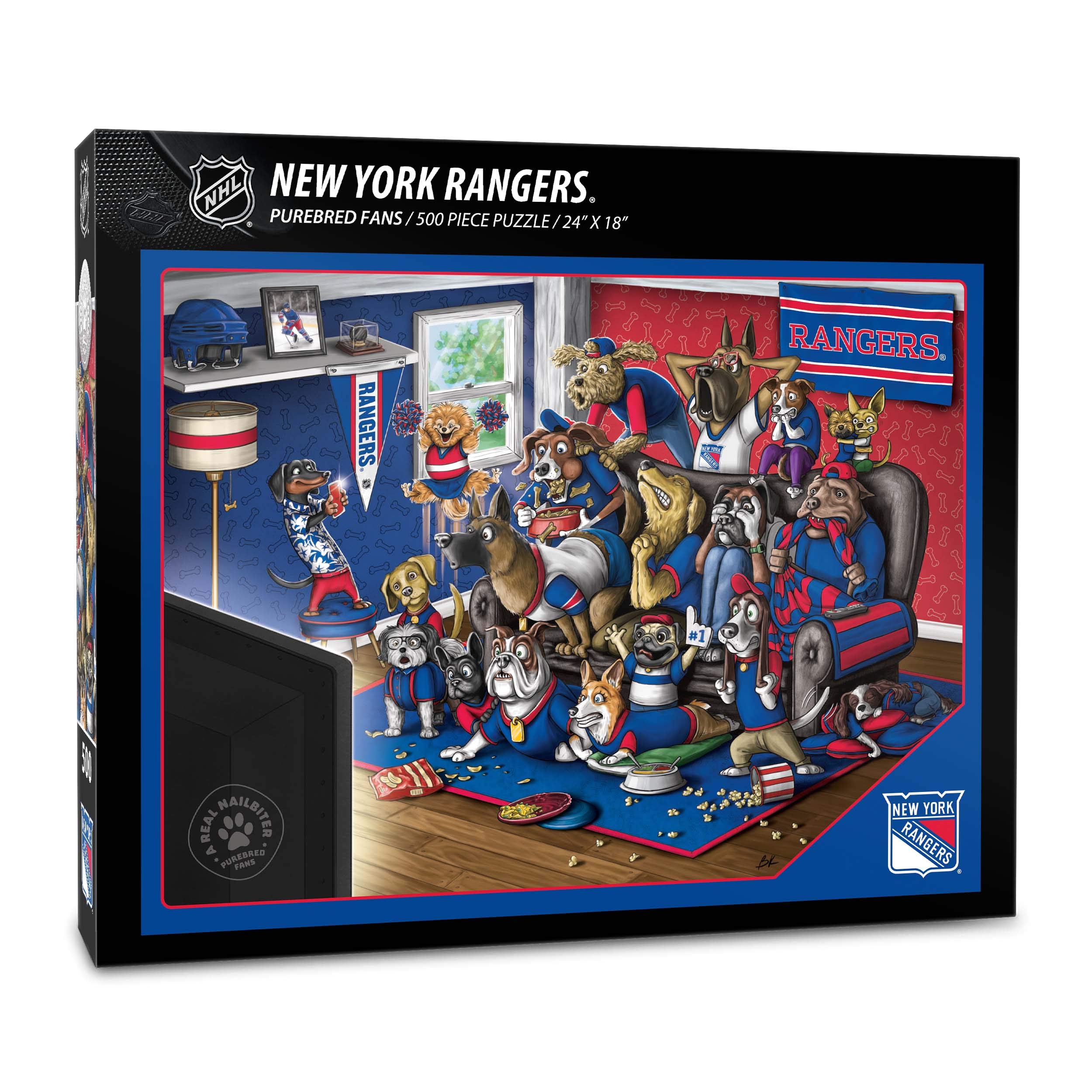 Foto 2 pulgar | Puzle Youthefan Purebred Fans New York Rangers Nhl 500 Piezas - Venta Internacional.