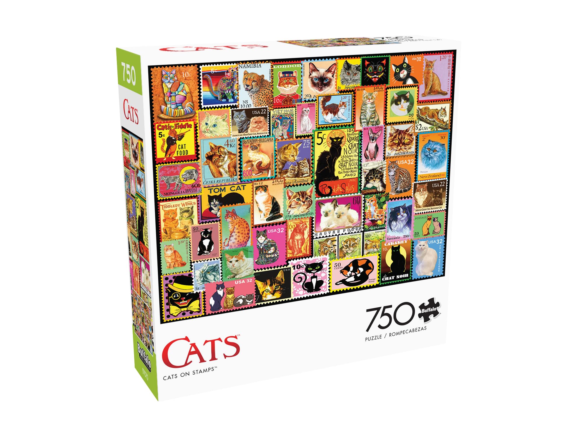 Foto 4 pulgar | Rompecabezas Buffalo Games Cats On Stamps, 750 Piezas - Venta Internacional.