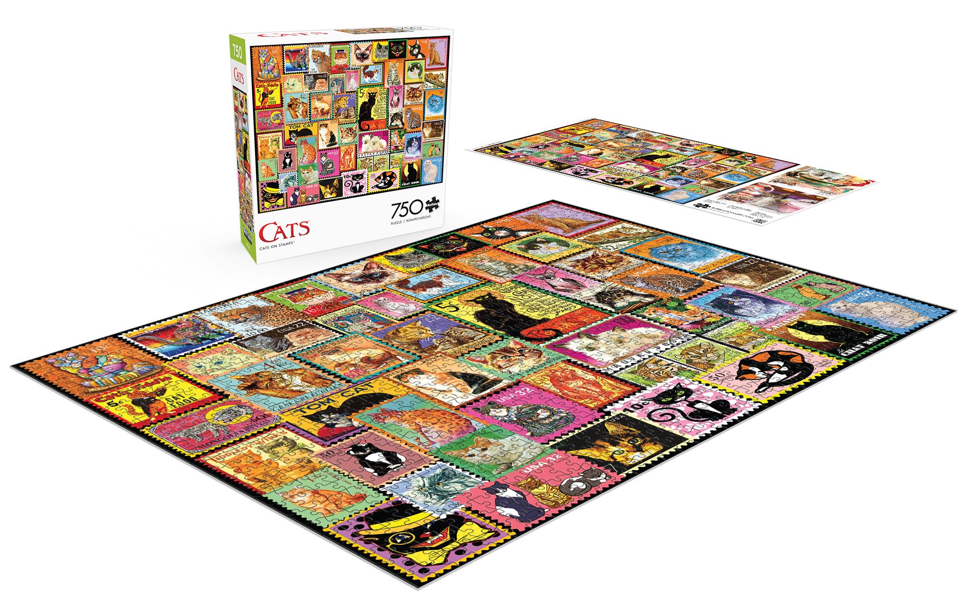 Foto 5 pulgar | Rompecabezas Buffalo Games Cats On Stamps, 750 Piezas - Venta Internacional.