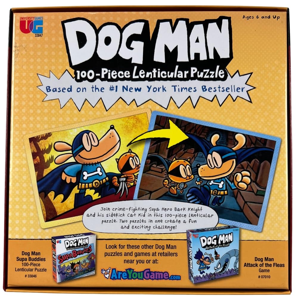 Foto 2 | Puzzle University Games Dog Man Adventures, 100 Piezas - Venta Internacional.