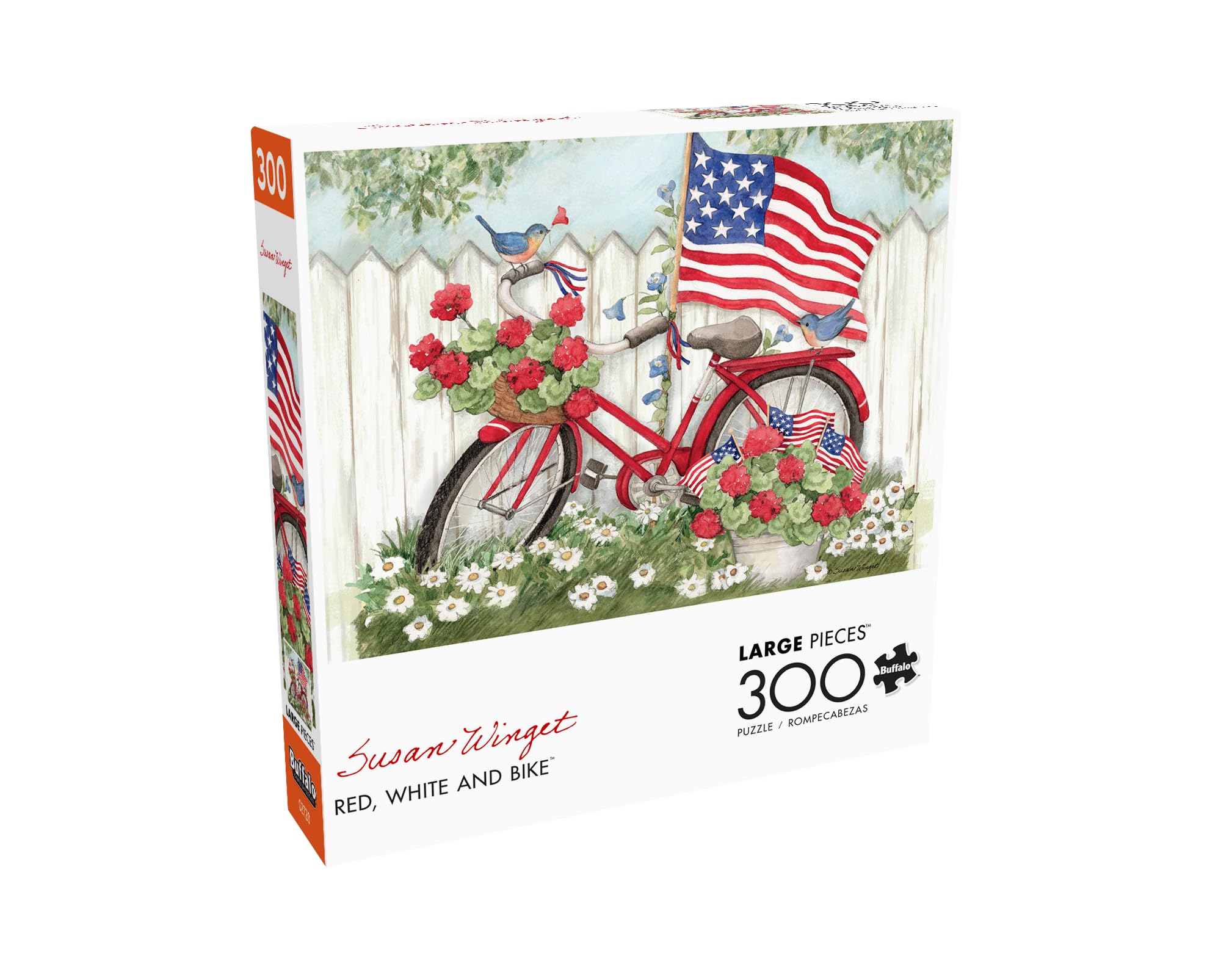 Foto 4 pulgar | Rompecabezas Buffalo Games Susan Winget Rojo, Blanco Y Bicicleta - Venta Internacional.
