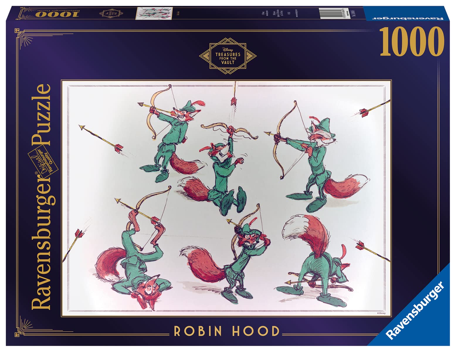 Rompecabezas Ravensburger Disney Robin Hood 1000 Piezas - Venta Internacional.