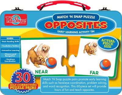 Foto 2 | Puzzle Bendon Ts Shure Opposites De 30 Piezas Con Funda De Almacenamiento De Hojalata - Venta Internacional.