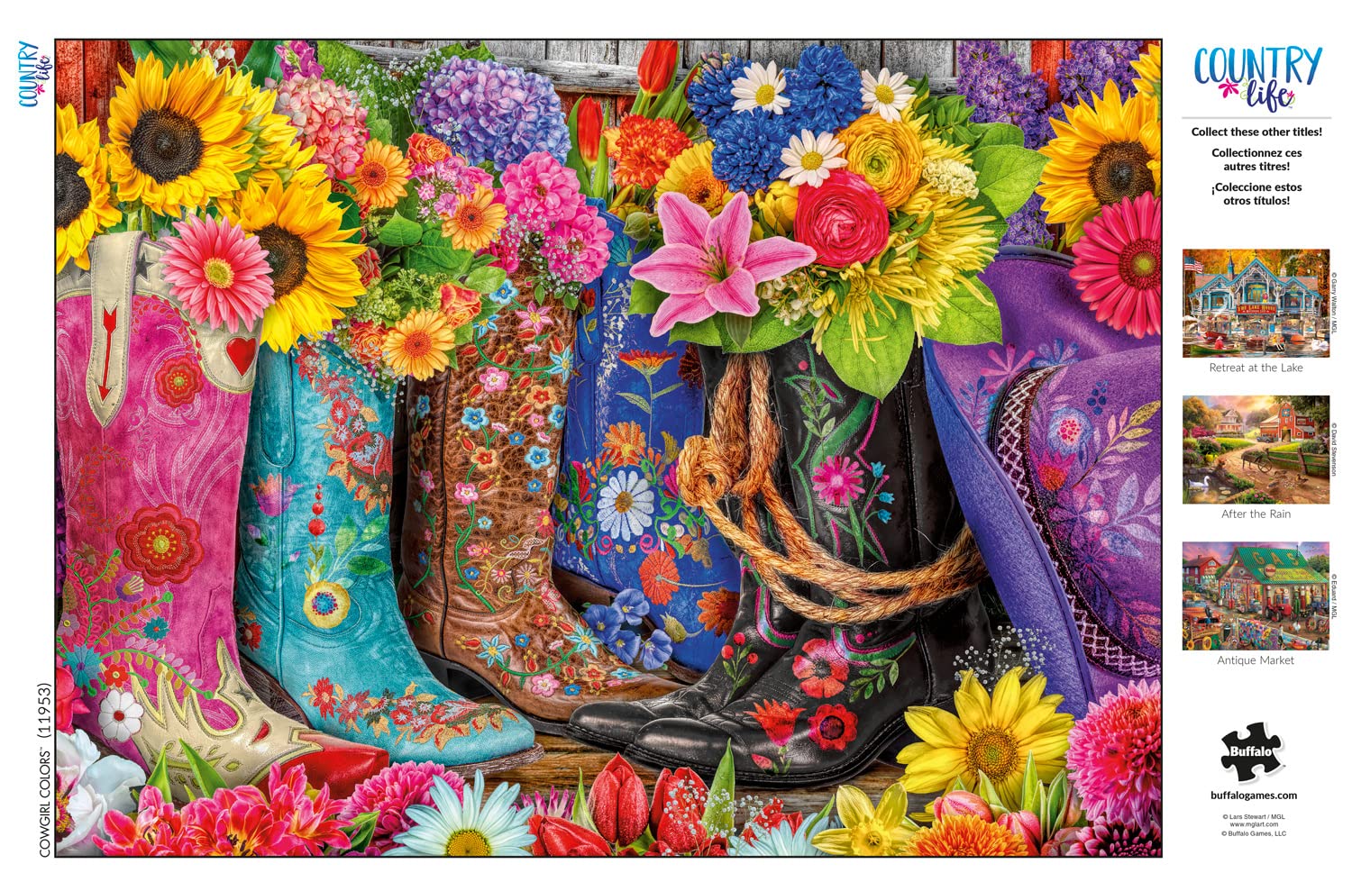 Foto 6 pulgar | Rompecabezas Buffalo Games Cowgirl Colors 1000 Piezas - Venta Internacional.