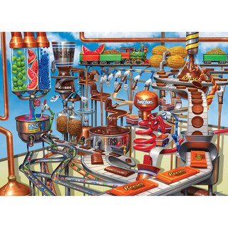 Foto 2 | Rompecabezas Masterpieces Hershey's Chocolate Factory, 1000 Piezas - Venta Internacional.