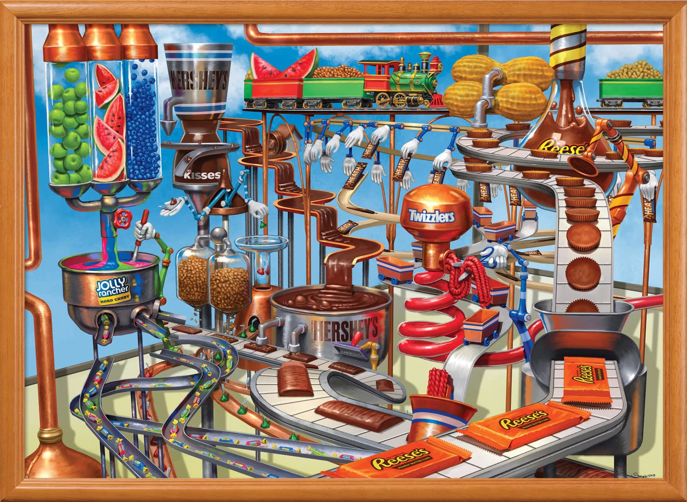 Foto 5 | Rompecabezas Masterpieces Hershey's Chocolate Factory, 1000 Piezas - Venta Internacional.