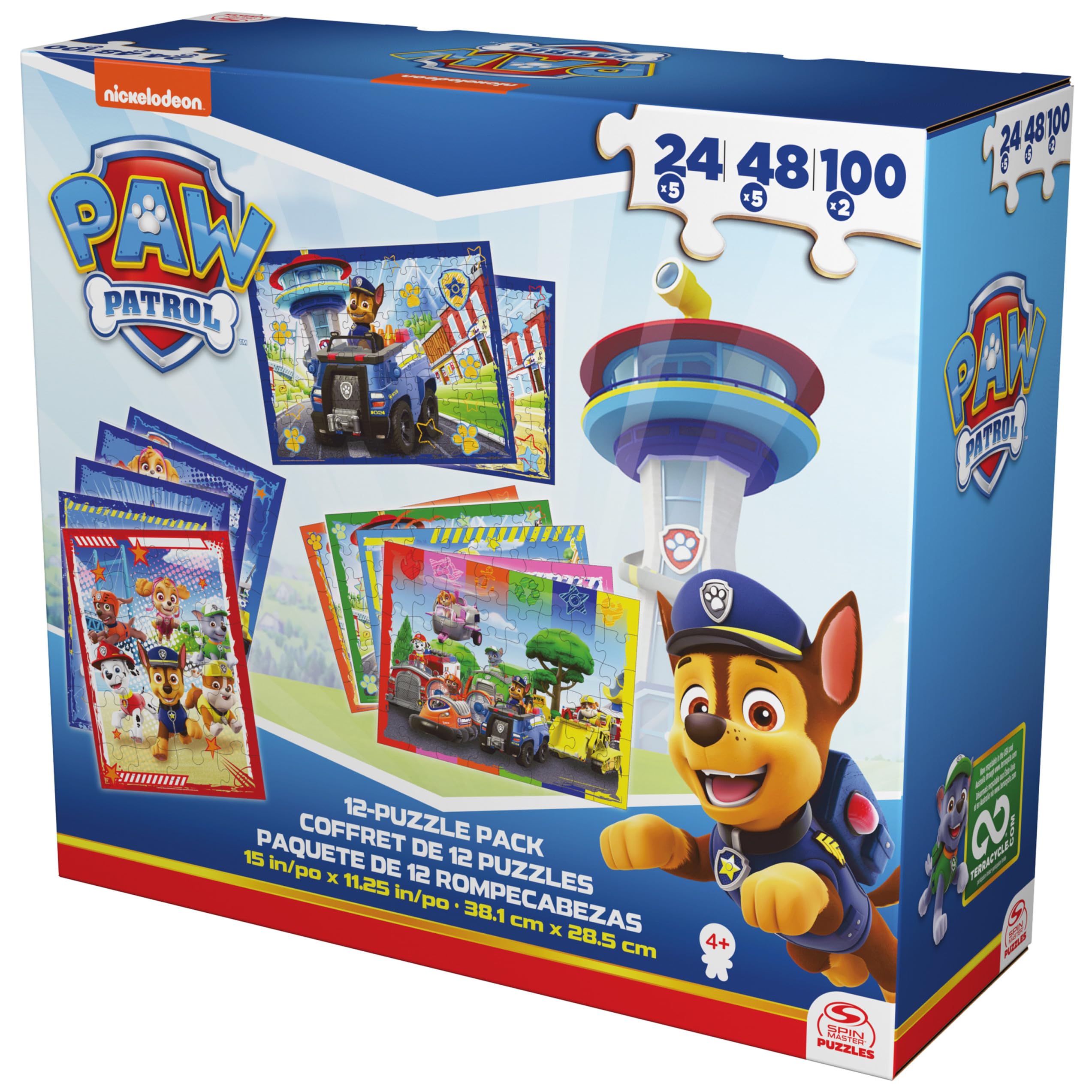 Foto 5 pulgar | Paquete De Rompecabezas Paw Patrol 24/48/100 Piezas Para Niños Mayores De 4 Años - Venta Internacional.