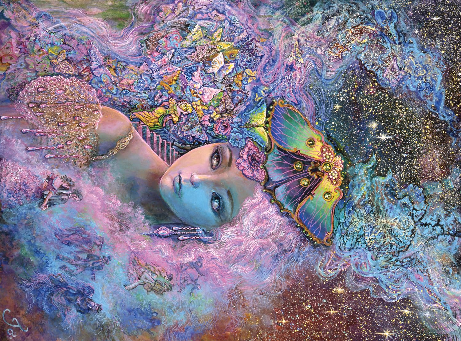 Rompecabezas Buffalo Games Jowall A Bevy Of Butterflies, 1000 Unidades - Venta Internacional.