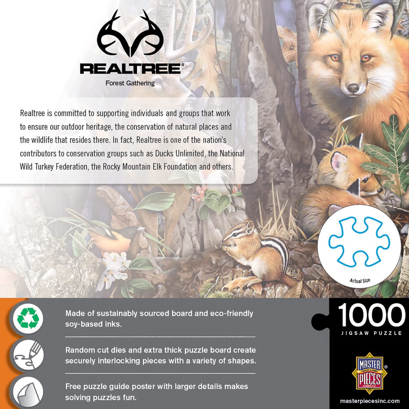 Foto 4 pulgar | Rompecabezas Masterpieces Forest Gathering 1000 Piezas - Venta Internacional.