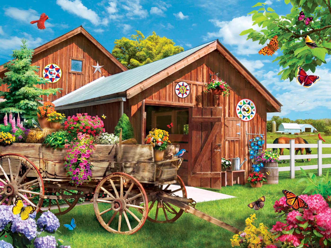 Foto 3 pulgar | Rompecabezas Masterpieces Flying To Flower Farm 750 Piezas - Venta Internacional.