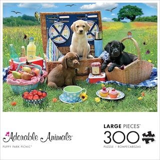 Foto 2 | Rompecabezas Buffalo Games Adorable Animals Puppy Park, 300 Piezas - Venta Internacional.