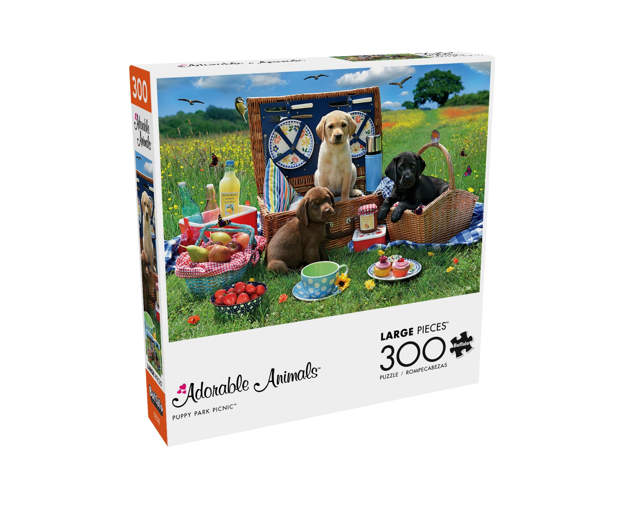 Foto 3 | Rompecabezas Buffalo Games Adorable Animals Puppy Park, 300 Piezas - Venta Internacional.