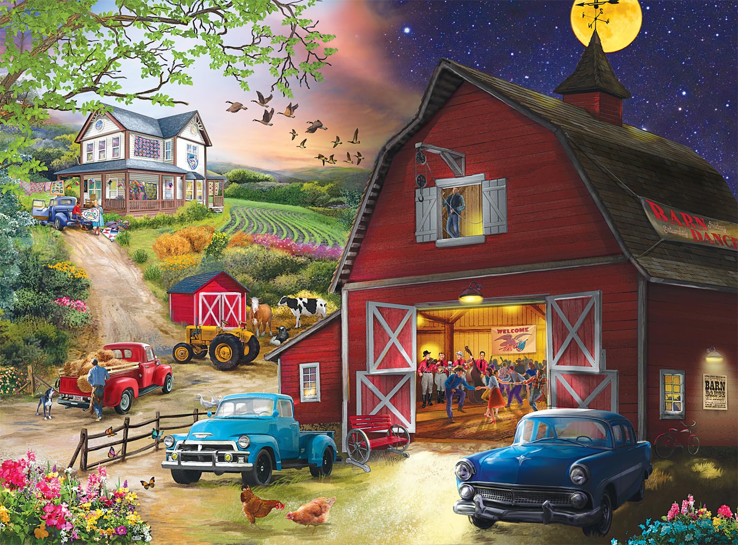 Foto 2 pulgar | Rompecabezas Buffalo Games Bigelow Illustrations Farm Life - Venta Internacional.