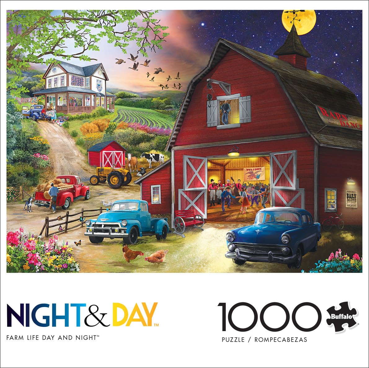 Foto 2 | Rompecabezas Buffalo Games Bigelow Illustrations Farm Life - Venta Internacional.