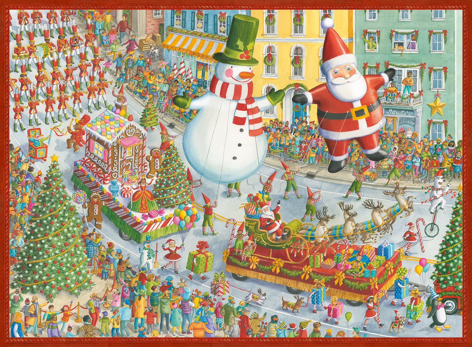 Jigsaw Puzzle Ravensburger ¡aquí Viene La Navidad! 500 Piezas - Venta Internacional.