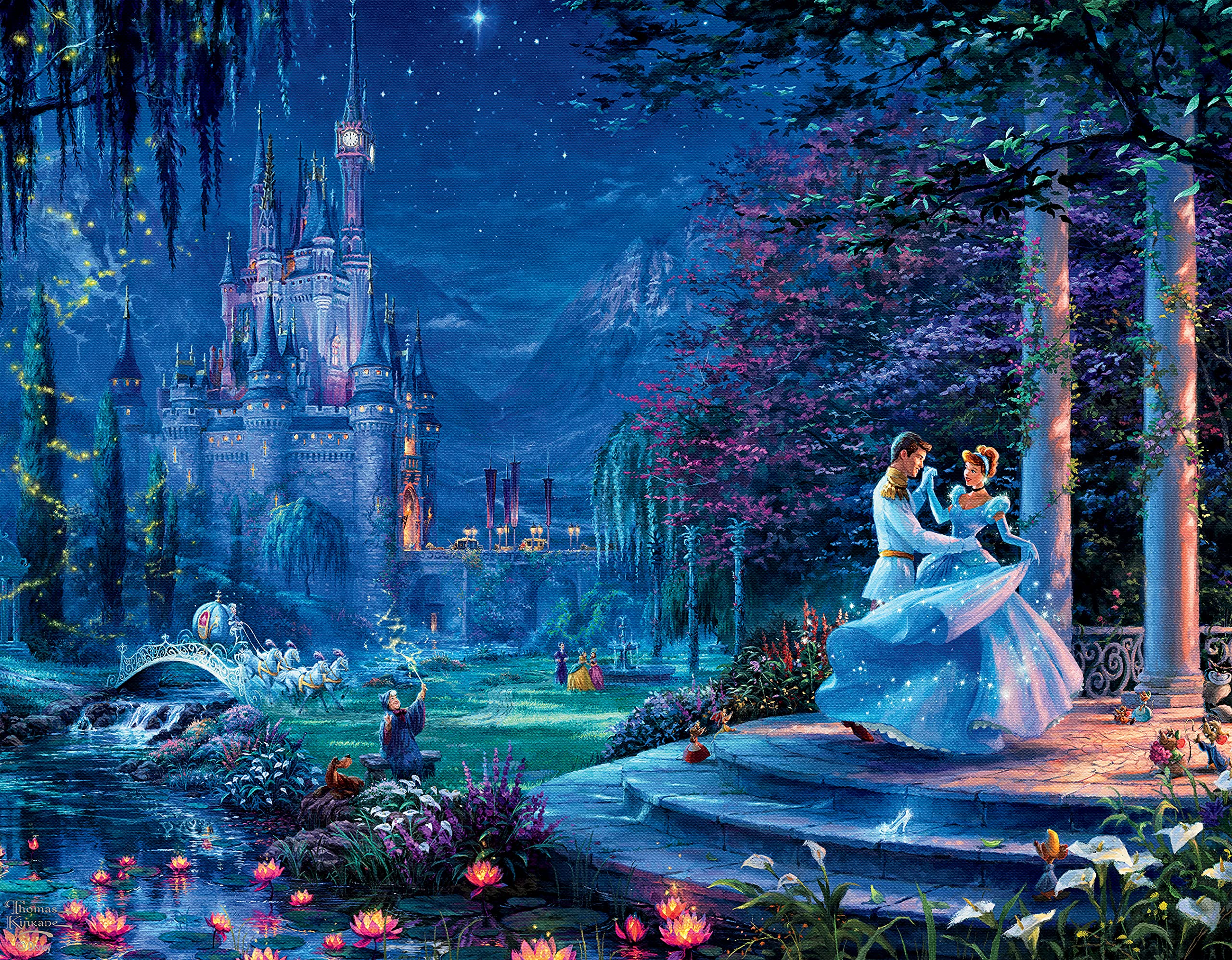 Foto 2 | Rompecabezas Ceaco 4 En 1 Thomas Kinkade Disney 500 Piezas - Venta Internacional.