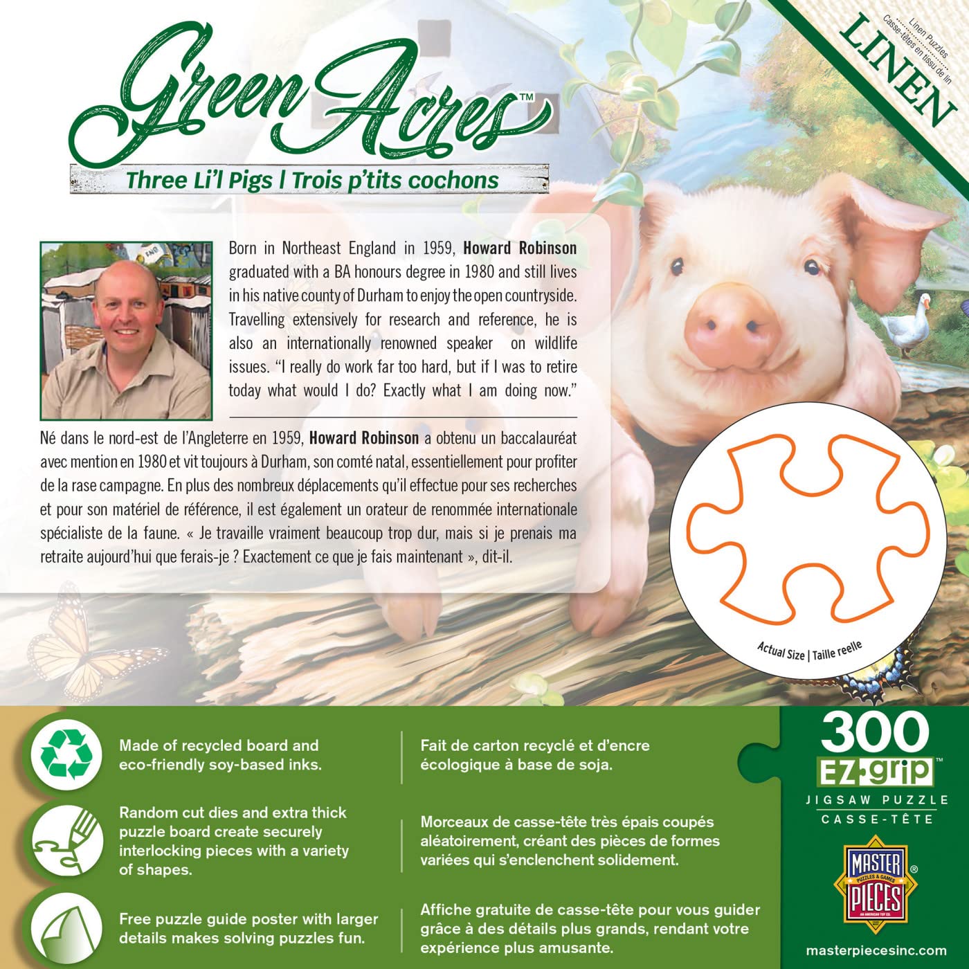 Foto 4 pulgar | Rompecabezas Masterpieces Three Lil' Pigs 300 Piezas - Venta Internacional.