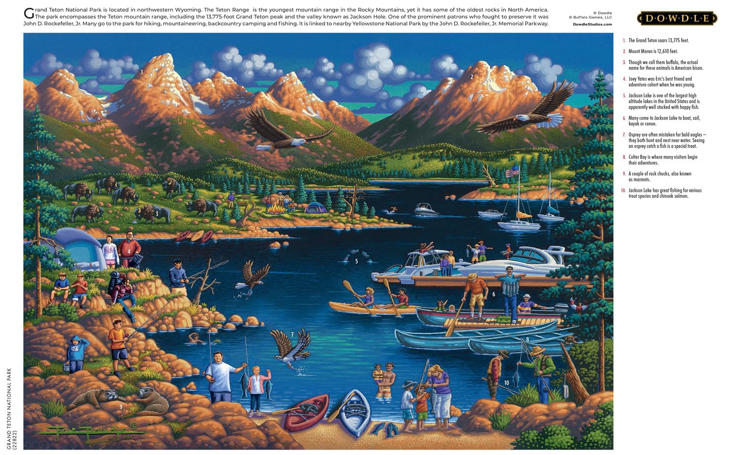 Foto 5 | Rompecabezas Buffalo Games Eric Dowdle Grand Teton 300 Piezas - Venta Internacional.