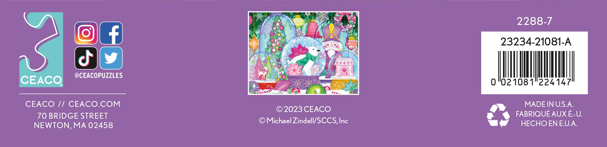 Foto 8 pulgar | Rompecabezas Ceaco Holiday Snow Globes 300 Piezas - Venta Internacional.
