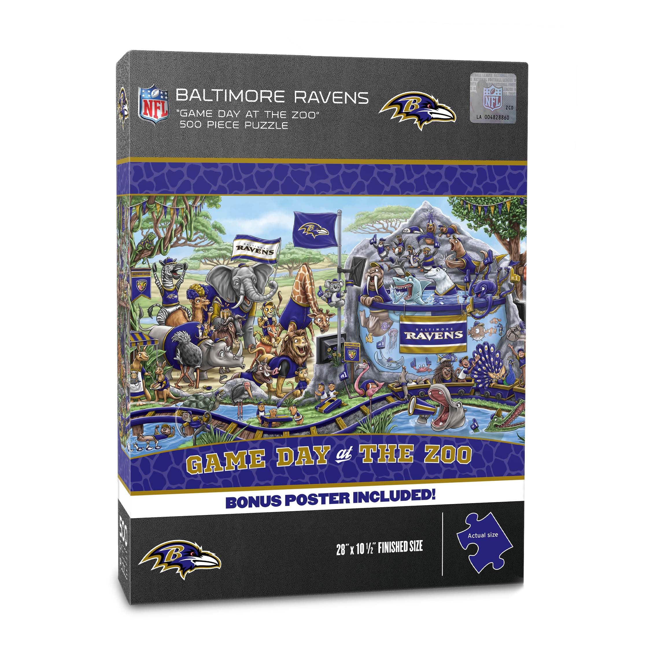 Puzzle Youthefan Nfl Baltimore Ravens: Día Del Partido En El Zoológico - Venta Internacional.